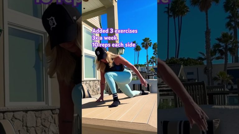 Check out my full length leg workout to help strengthen your knees and lower body!