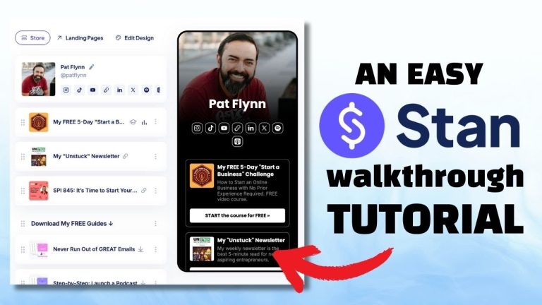 How to Set Up a Perfect Stan Store FAST (live demo)