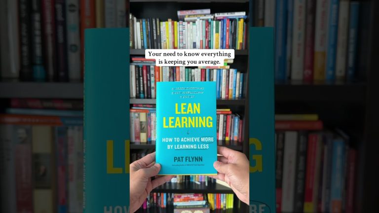 This book will change the way you learn how to do anything. #leanlearning #books #booktube
