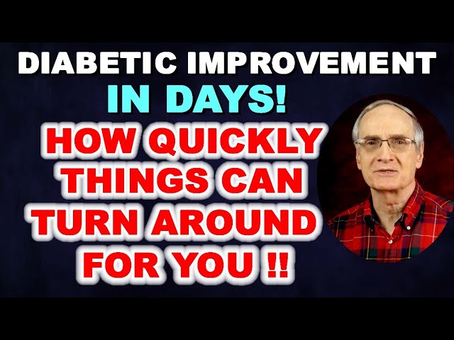 See Major Diabetic Improvements in as Little AS 3 DAYS!