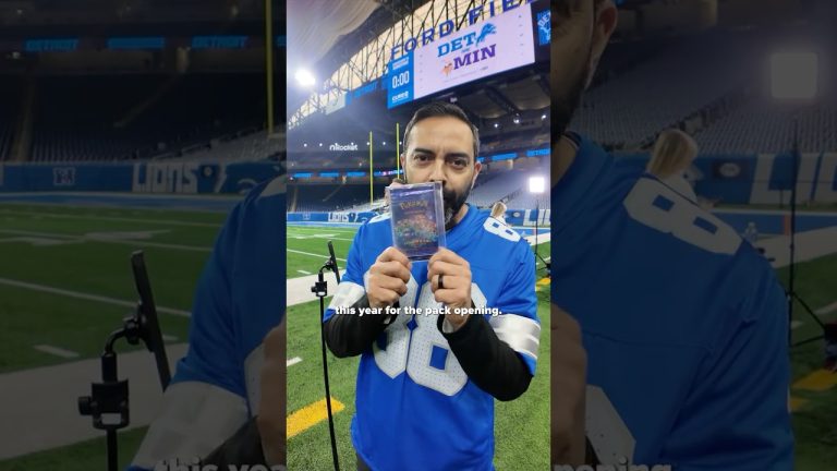 Behind the scenes yesterday @ an NFL game for a collab with the Detroit Lions for my Pokémon channel