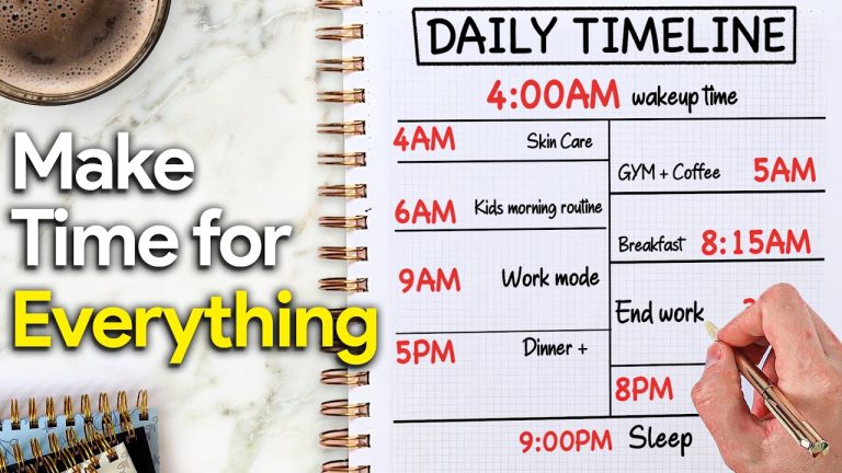 The Simple Timeline That Fixed My Sleep & My Schedule