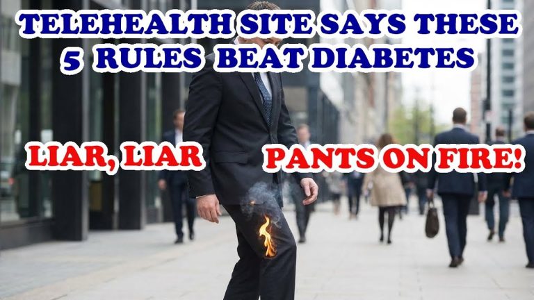 Telehealth Site says These 5 Rules Beat Diabetes – I Think Their Pants are on Fire!