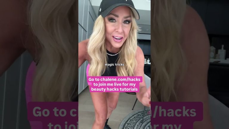 Register for my beauty hacks LIVE tutorial by going to chalene.com/hacks – happening Sunday 11th!!