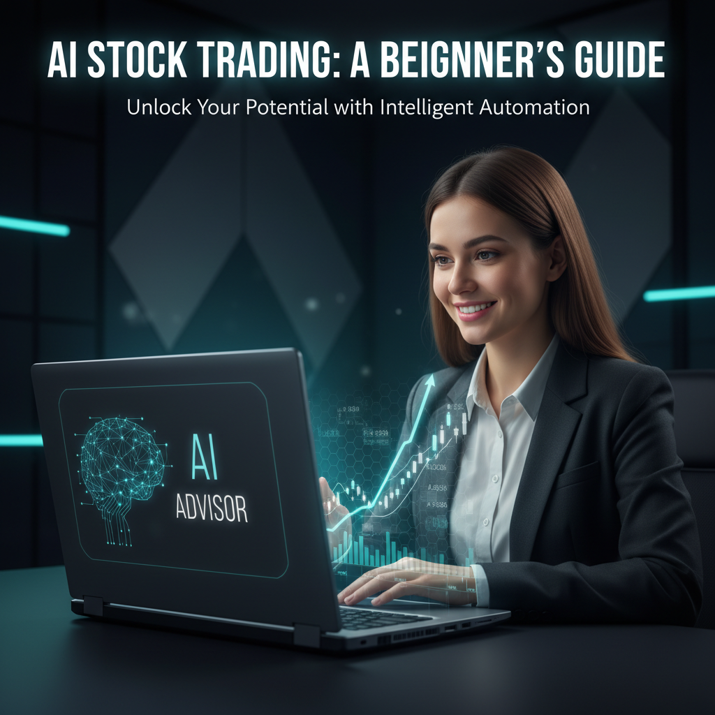 Beginner using AI to analyze stock trades on laptop