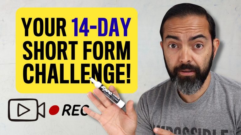 14-Day Short Form Video Challenge: Build Your Content Habit Fast