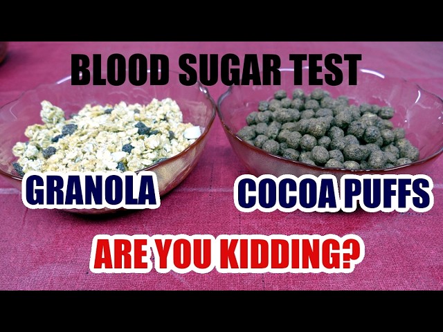 Blood Sugar Test: Cocoa Puffs vs Granola. Are You Kidding?