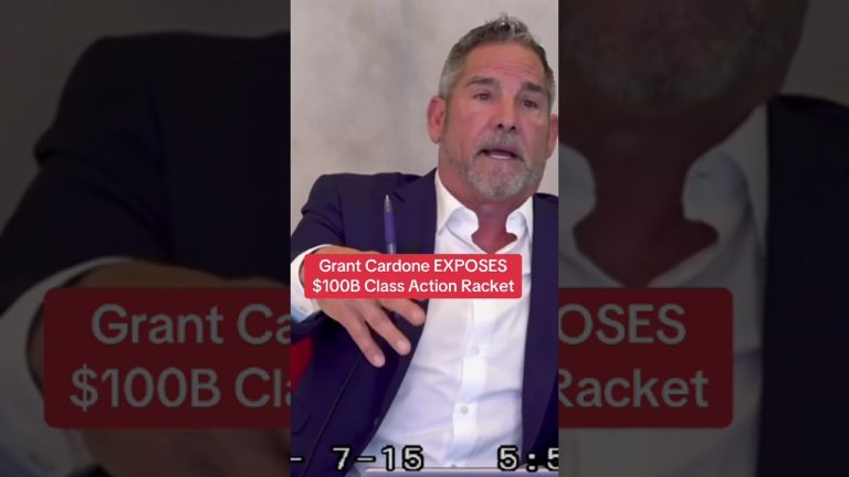 Cardone EXPOSES $100B Racket of Class Action Lawsuits – Watch b4 it’s removed.