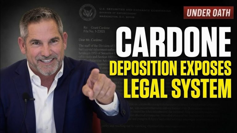 GRANT CARDONE EXPOSES $100B CLASS ACTION RACKET & SUSSMAN GODFREY LAW FIRM  FULL DEPOSITION